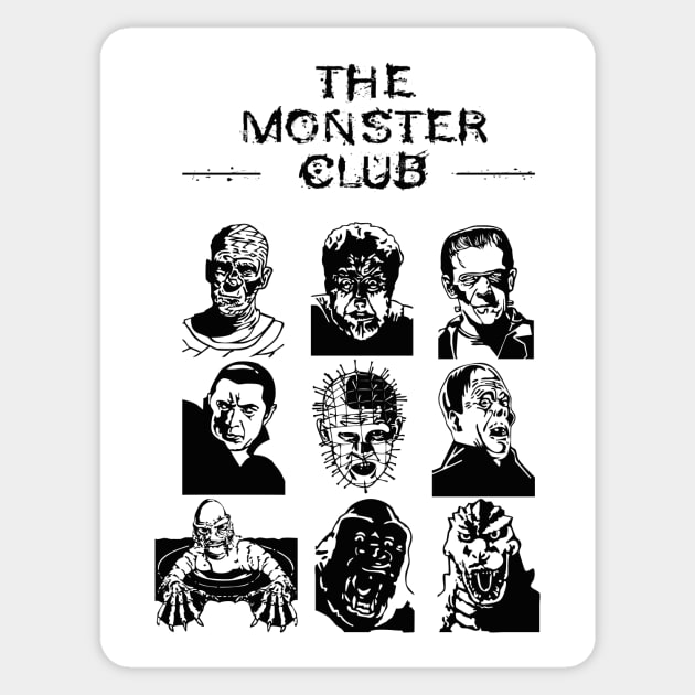 The Monster Club - horror movies Sticker by atizadorgris